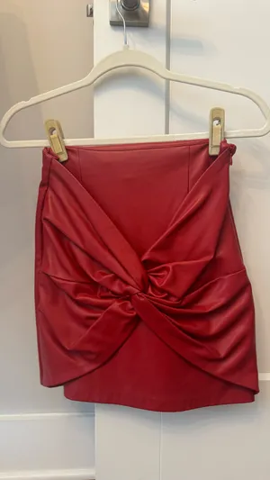 ZARA Red Mini Skirt thumbnail 2