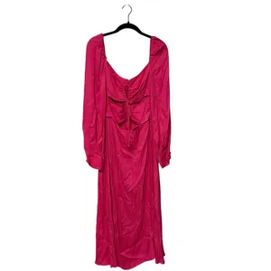 Farm Rio Pink Cut Out Cocktail Midi Dress Size Medium thumbnail 2