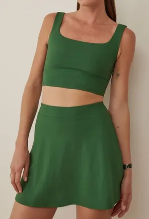 REFORMATION  Tiffany Ecostretch Active Skort Green thumbnail 1