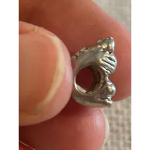 A213 bead charm braclete 925 sterling silver Gray thumbnail 2