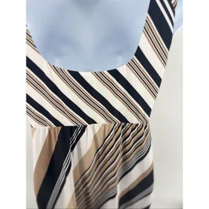 Soma Dress Womens S Midi Square Neck Pockets Sharkbite Hem Diagonal Stripe thumbnail 14