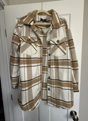 Love Tree Long flannel jacket thumbnail 1