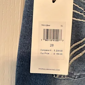 NWT 7 For All Mankind Dojo Tonal Wide Leg Jeans thumbnail 6
