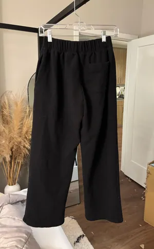 Forever 21 Black Wide-Leg Sweatpants thumbnail 2