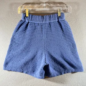 776 | Free People Beach Textured Knit High Rise Lounge Shorts Blue Womens XS‎ thumbnail 2