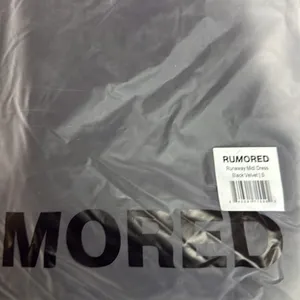 Rumored “Runaway” Black Velvet Midi Dress thumbnail 9