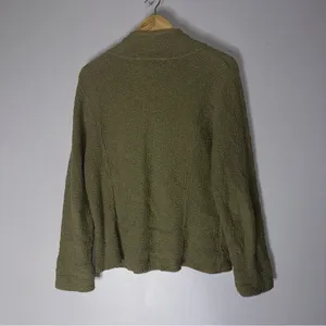 Willow Button-Up Knit Cardigan Sweater Womens Size Small Chucky‎ Knit Green thumbnail 2
