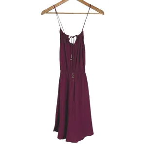 NWT Free People Shake It Up Swiss Dot Mini Dress Raspberry Pink Boho Size XS thumbnail 2
