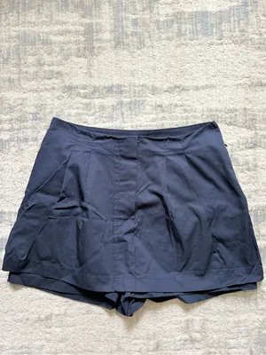 Zara Navy Pleated Mini Skort thumbnail 2