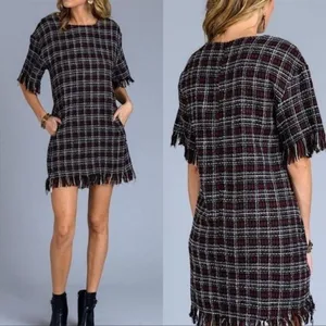 Storia tweed black and white dress▪️size S thumbnail 1