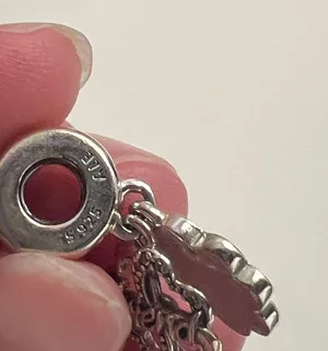 Pandora NEW Pink Friend Charm thumbnail 5