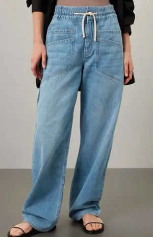 ba&sh Mima Drawstring cargo Jeans size 38 (US 6) thumbnail 1