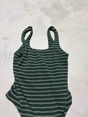Abercrombie & fitch Green Striped One-Piece Swimsuit small thumbnail 5