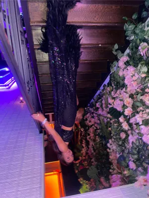 Alamour The Label Black Sequin Gown  thumbnail 10