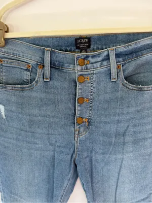 J. Crew Light Wash high raise Skinny Button-Fly Jeans 31 thumbnail 3