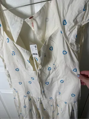 Free People Bali Sprinkled Heart Maxi Dress in Tofu Combo 12 thumbnail 5