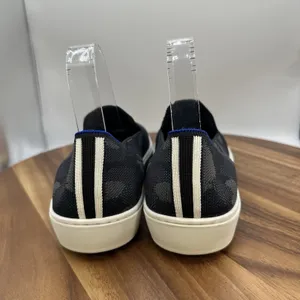 Rothy's The Original Slip On Sneakers Low‎ Top Black Gray Camo Women's 9.5 thumbnail 2