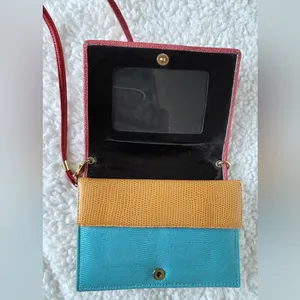 So Cute Handmade Mexican Leather Fish/Appliqué Crossbody Wallet thumbnail 4
