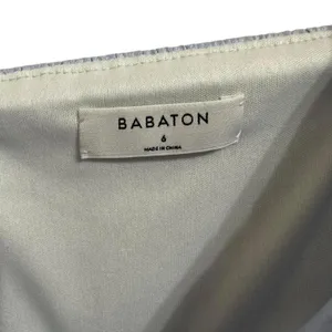 Babaton Blue Linen Blend Button Front Smocked Midi Dress Size‎ 6 Summer Coastal thumbnail 4