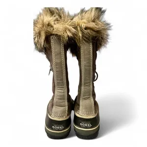 Sorel Joan of Arctic Waterproof Fur Insulated Snow Boots Quarry / Black 6‎ thumbnail 4