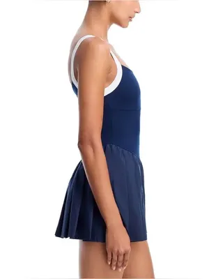Free People Movement Swing of Things Color block Tennis Dress size large NWOT thumbnail 5
