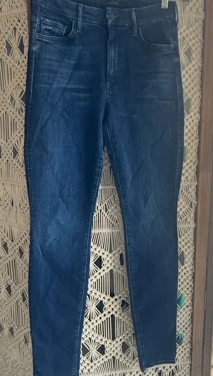 Mother High Waisted Looker Blue Jeans thumbnail 1