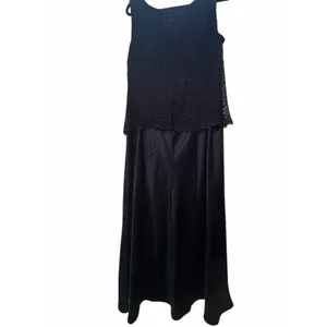 Navy Sparkle and Satin Gown - Size 20W thumbnail 2