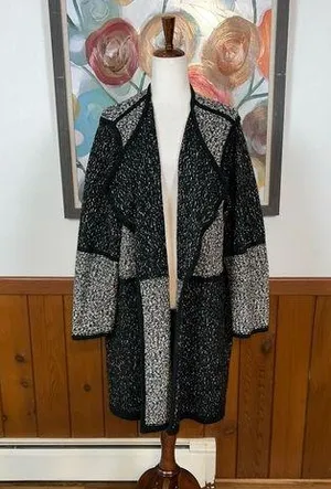 Pretty Calvin Klein Marled Knit Sweater Coat! thumbnail 1