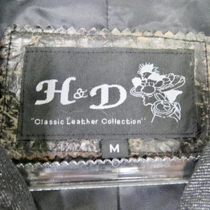 90s Vintage Brown Distressed Leather Jacket Moto Biker Jacket Medium thumbnail 7