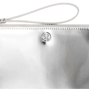 Lululemon Goody Bag Silver WRISTLET CLUTCH thumbnail 3