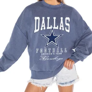 GAMEDAY COUTURE NFL Dallas Cowboys Football Crewneck Pullover Sweatshirt Sz M thumbnail 1