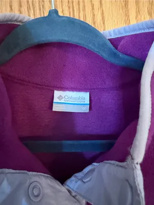 Columbia Two-Tone Purple Crew Snap Fleece Pullover thumbnail 3