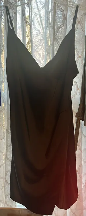 Little Black Dress Altar'd State Satin thumbnail 1