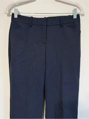Theory Wool Navy Blue Trouser Pants Size 27 Waist Women’s Minimalist Luxury thumbnail 4