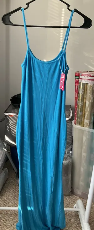 Pumiey Maxi Dress Blue Size L thumbnail 1