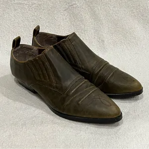 Premier Low Top Cowboy Boot in Olive Brown Size 7.5 thumbnail 7
