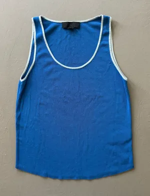 Zara contrast trim knit tank top thumbnail 1
