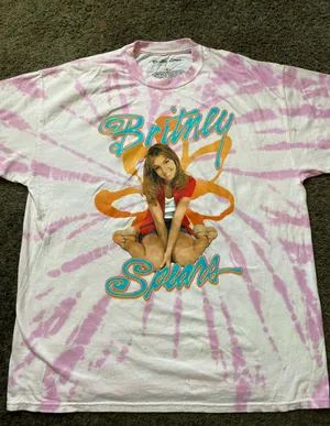 Britney Spears Tie Dye Pink Tee thumbnail 1