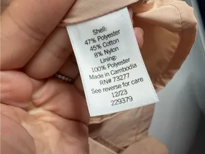 Lauren Conrad Cropped Trench Jacket Double Breasted XXL Neutral‎ Minimalist thumbnail 6