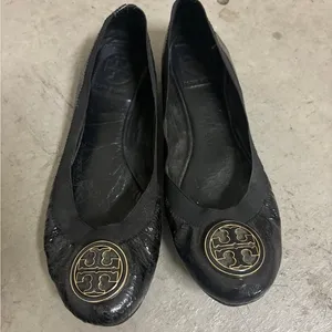 Tory Burch Caroline Ballet Flats Black thumbnail 1