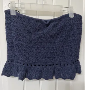 American eagle knit tube top navy thumbnail 1