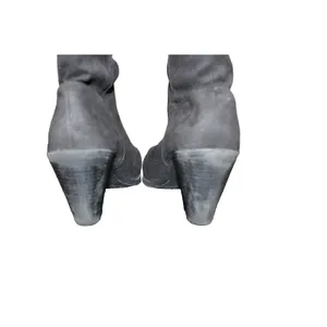 Qupid Over The Knee Boots Womens Black Faux Suede Pointed Toe Block Heel Tall thumbnail 5