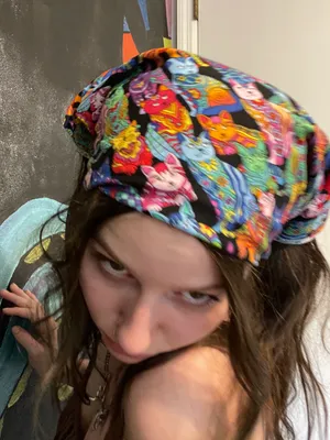 trippy cat bandana Multiple thumbnail 4
