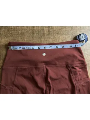Yogalicious Lux Burgundy High-Waist Pocket Leggings Size S thumbnail 6