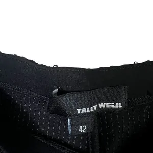 Tally Weijl Sequin Skinny Pants‎ Womens 10 Black Stretch Clubwear Y2K Glam thumbnail 5