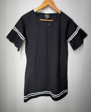 Anna Lane & Co Ric Rac Shift Dress Bell Sleeve Boutique Mod Resort‎ Vacation thumbnail 1