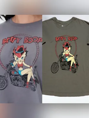 Betty Boop Women’s Tee with White Logo L thumbnail 2