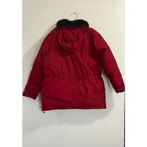 Ralph Lauren Winter Goods Red Down Coat Puffer Parka Women's Hooded Size M thumbnail 3