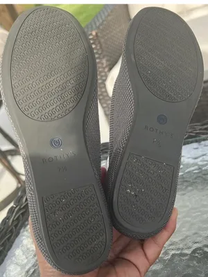 Rothy’s The Flat Gray Knit Ballet Flats Washable Sustainable Shoes 7.5 thumbnail 10