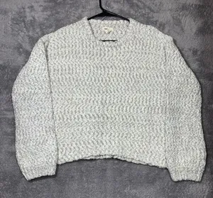 Yes/Lola‎ Women's Textured Knit Sweater Size Small Gray Long Sleeve Pullover thumbnail 1